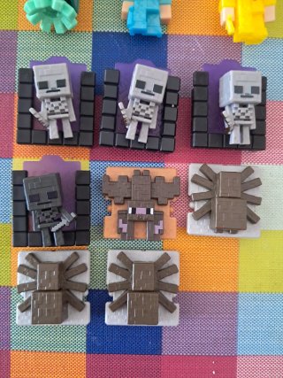 Creeper Azul Kinder Joy Minecraft