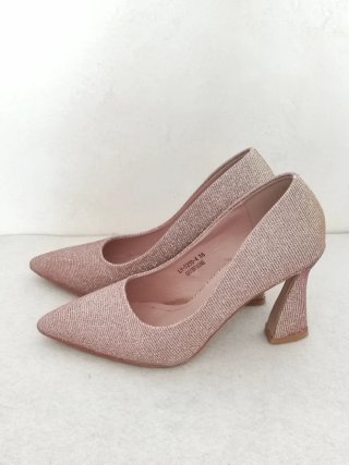 Décolleté glitter oro/rosa t.36