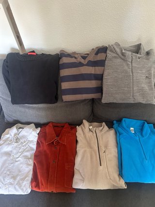 Lote 7 Ropa Hombre: 5 Sudaderas y 2 Camisas