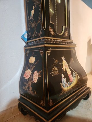 Reloj de pie chino pintado a mano