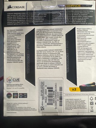 Corsair Vengeance RGB Pro DDR4 16GB (2x8GB) 3200MH
