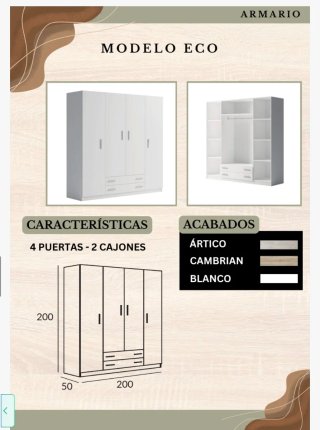 Armario moderno beige y gris