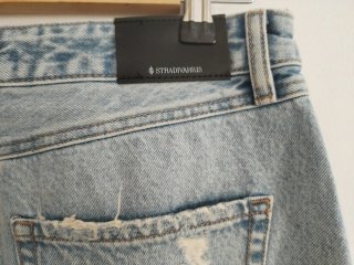 Falda vaquera Stradivarius desgastada