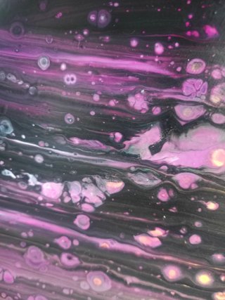 Pintura abstracta en acrílicos.