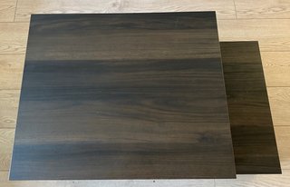 Mesa de centro moderna madera oscura