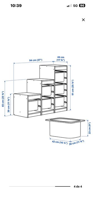Estantería Escalera Madera Juguetes