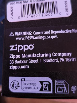 Zippo original Made in USA cromado cowboy