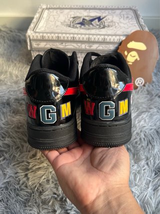 BAPE Sta Low Shark Zapatillas Negras Rojas