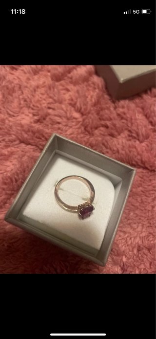 Anello Anellia & Co con pietra cuore rossa