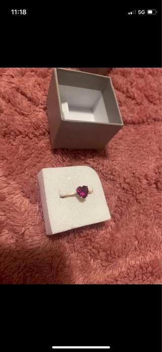 Anello Anellia & Co con pietra cuore rossa