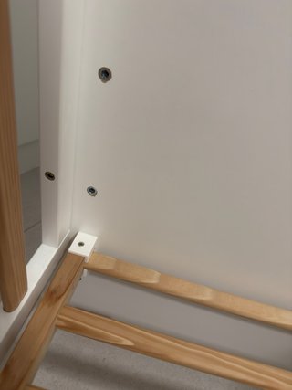 Cuna madera roble y blanco 60x120cm