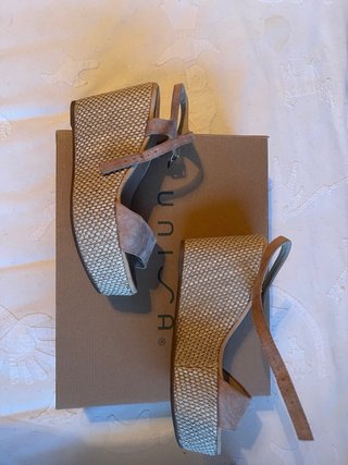 Sandalias Unisa Talla 36 Beige/Marrón