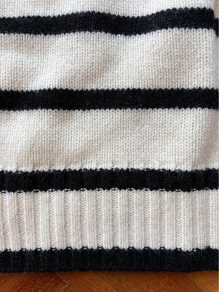 Jersey Massimo Dutti Rayas Blanco y Negro
