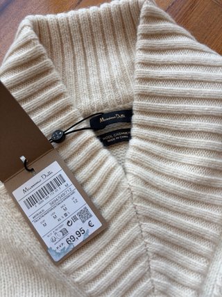 Jersey Massimo Dutti Rayas Blanco y Negro