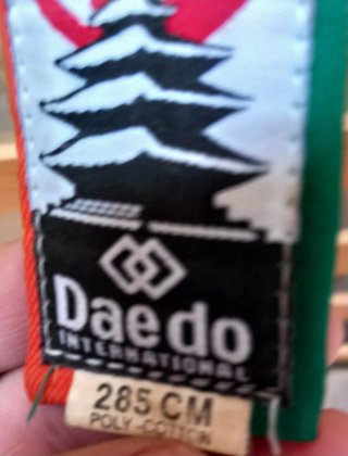 Cinturones Daedo (Verde, Rojo, Blanco, Amarillo)