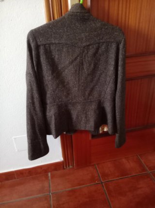 Chaqueta Zara Marrón/Gris