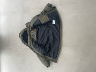 Chaqueta infantil acolchada verde niños 10-12 años