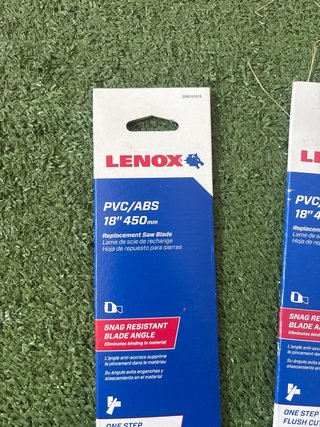 2 Hojas Sierra LENOX PVC/ABS 18 450mm