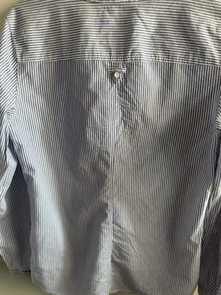 Camisa Massimo Dutti Rayas Azul Blanco