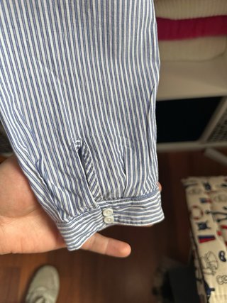 Camisa Massimo Dutti Rayas Azul Blanco