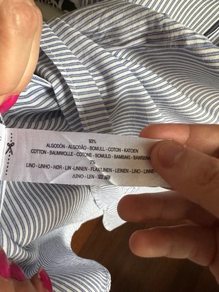 Camisa Massimo Dutti Rayas Azul Blanco