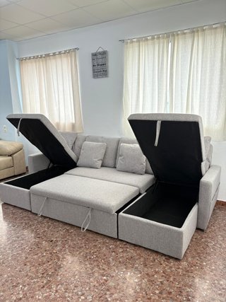 Sofá cama con doble arcón - entrega gratis