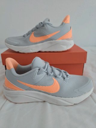 Nike Star Runner Mujer Gris Naranja