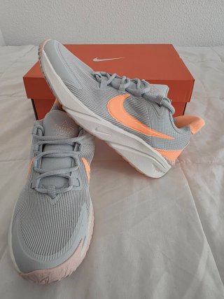 Nike Star Runner Mujer Gris Naranja