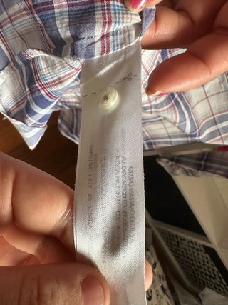 Camisa Massimo Dutti cuadros azul y blanco