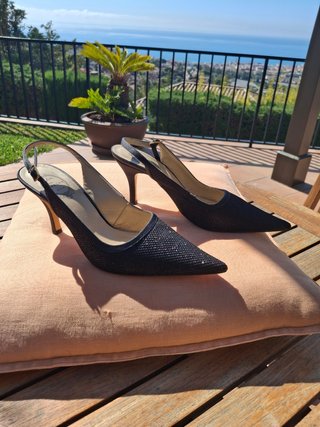 Zapatos de fiesta negros, usados 1 sola vez