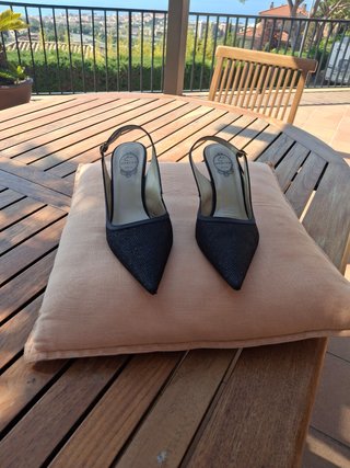 Zapatos de fiesta negros, usados 1 sola vez