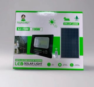 Faro Solare LED 100W con Telecomando