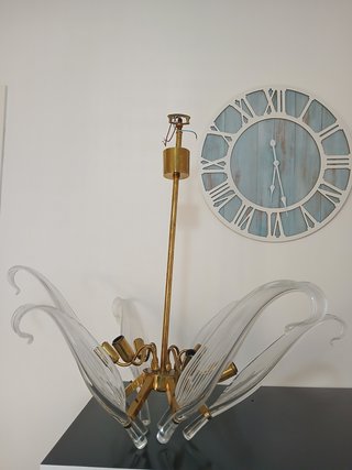 Lampadario Murano Seguso Vintage Anni '60 6 Luci
