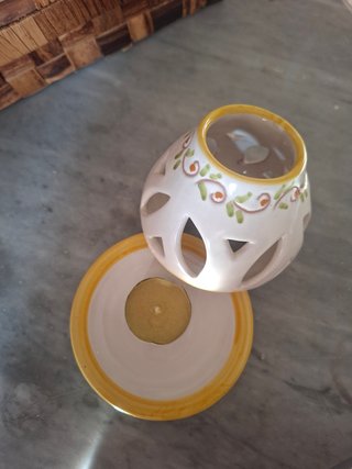 Porta candela ceramica artigianale