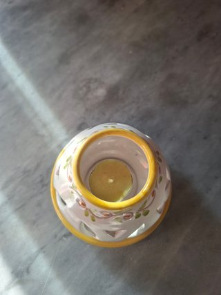 Porta candela ceramica artigianale