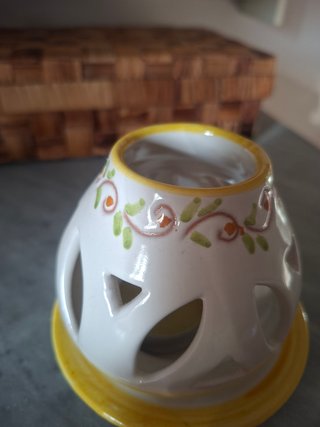 Porta candela ceramica artigianale
