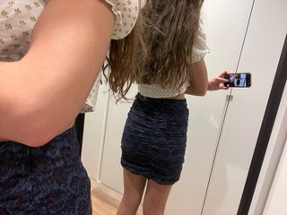 Falda corta estampada