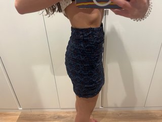 Falda corta estampada
