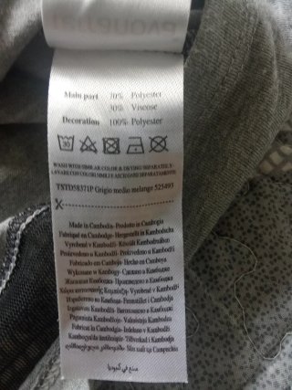 Maglia Terranova mai indossata dettagli in rete