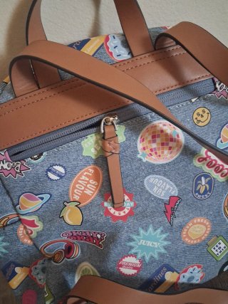 Mochila Juicy Couture Denim Estampada