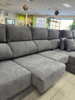 Sofá 3 plazas con chaise longue y arcón
