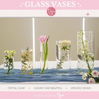 Jarrón de cristal para flores