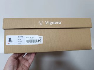 Botines Viguera Beige/Marrón Talla 39