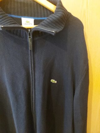 Jersey Lacoste Azul Marino Cremallera