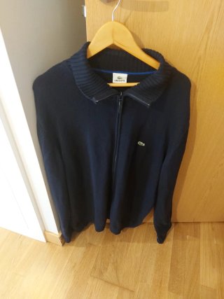 Jersey Lacoste Azul Marino Cremallera
