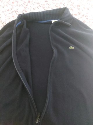 Jersey Lacoste Azul Marino Cremallera