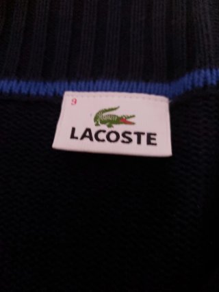 Jersey Lacoste Azul Marino Cremallera