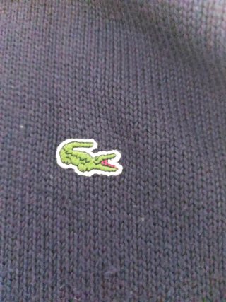 Jersey Lacoste Azul Marino Cremallera