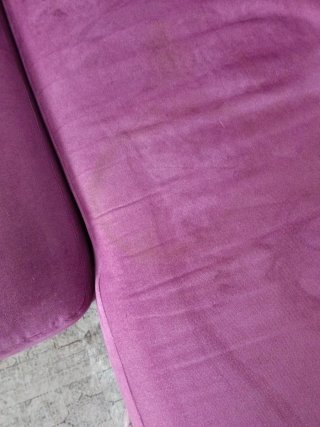 Sofá Chaiselongue Morado Terciopelo