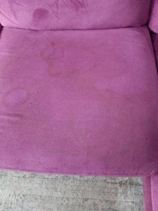 Sofá Chaiselongue Morado Terciopelo